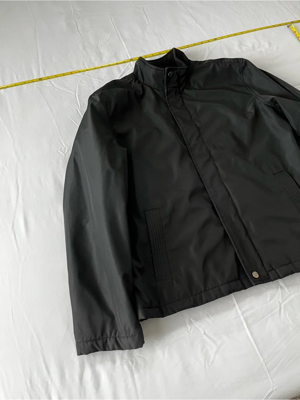 Structure Men's Black Bomber-Style Zip Jacket